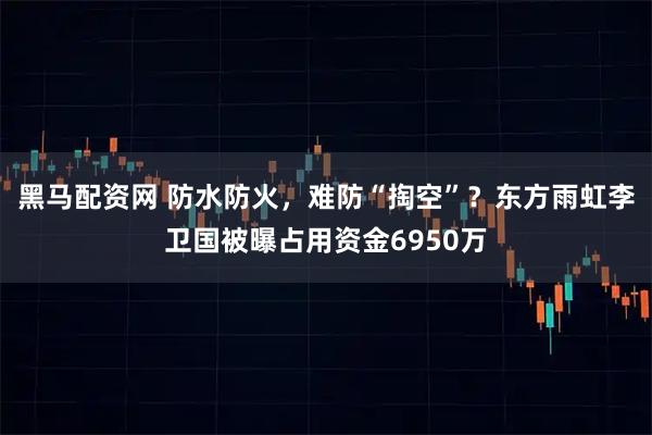 黑马配资网 防水防火，难防“掏空”？东方雨虹李卫国被曝占用资金6950万