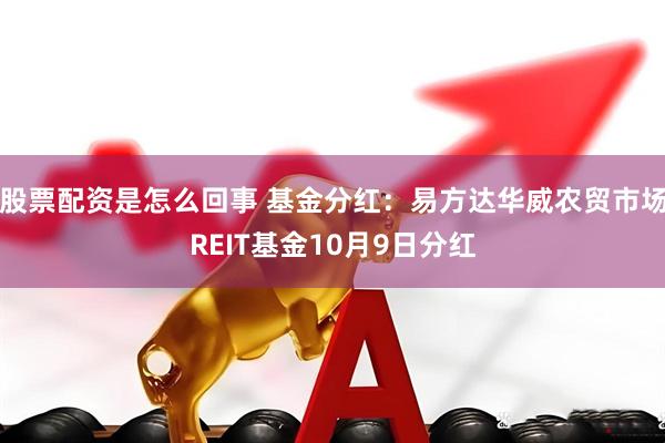 股票配资是怎么回事 基金分红：易方达华威农贸市场REIT基金10月9日分红